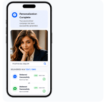 Delivered via text and SMS preview